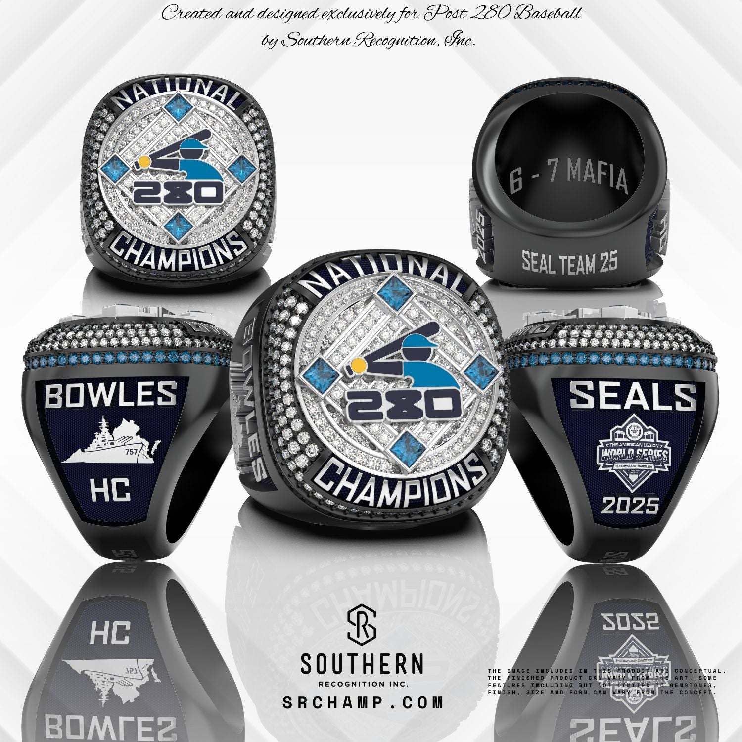 Post 280 Baseball 2025 - Championship Ring