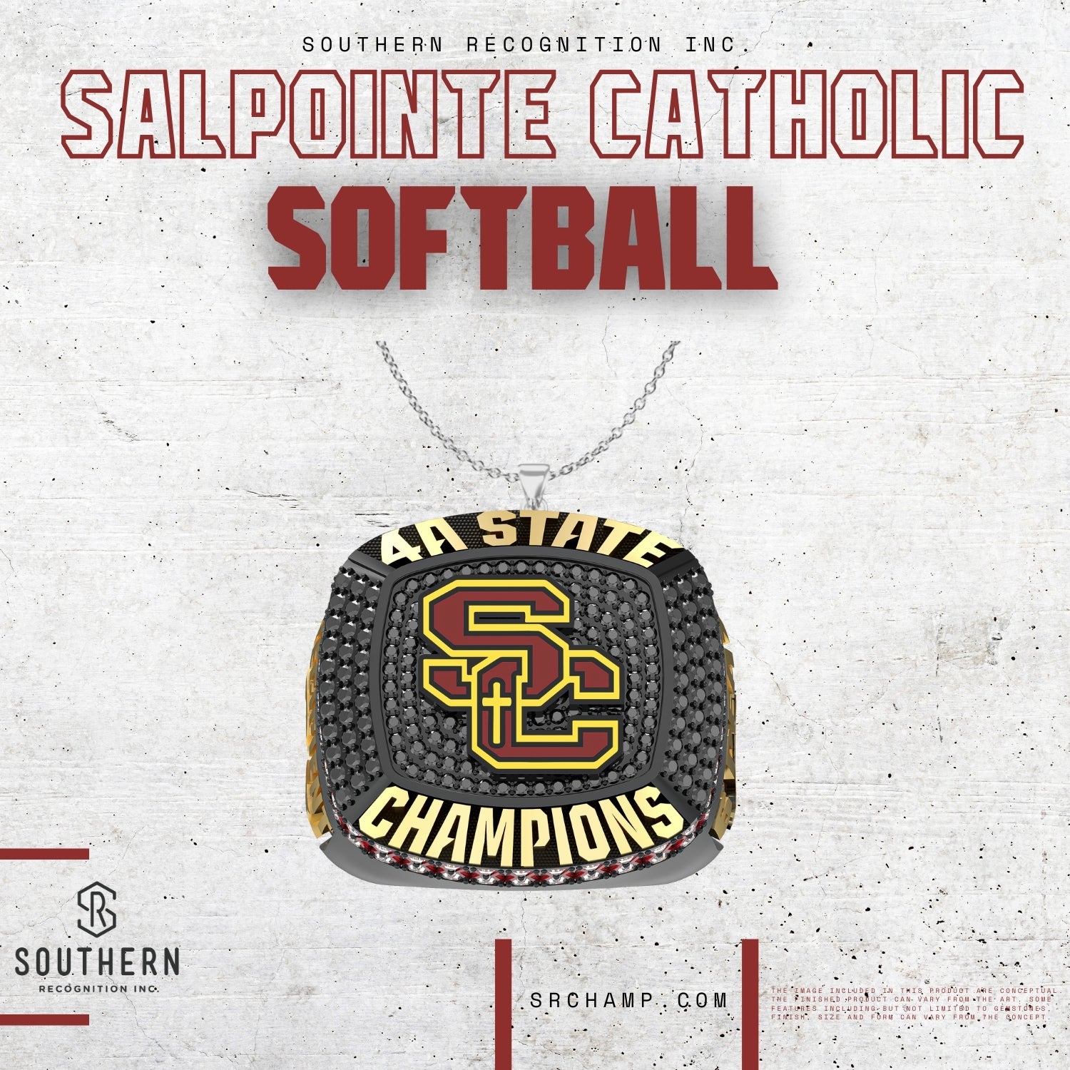 Salpointe Catholic Softball State Championship Pendant