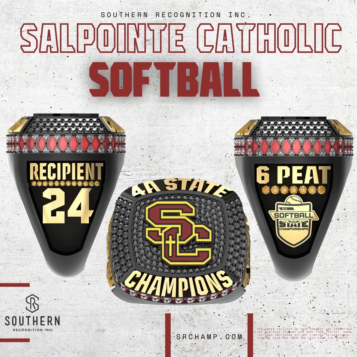 Salpointe Catholic Softball - State Championship Ring 2024