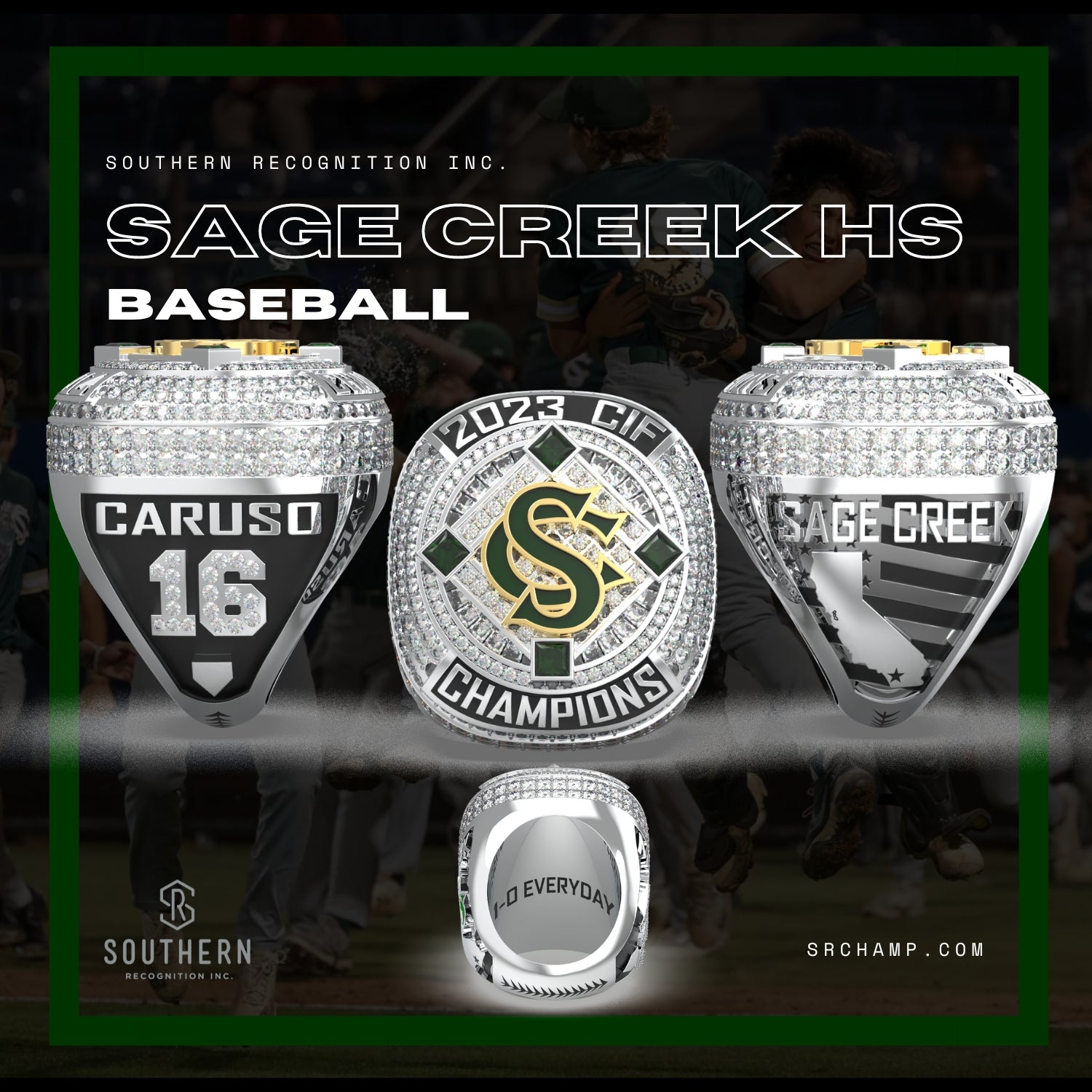 Sage Creek 2023 Baseball Championship Ring