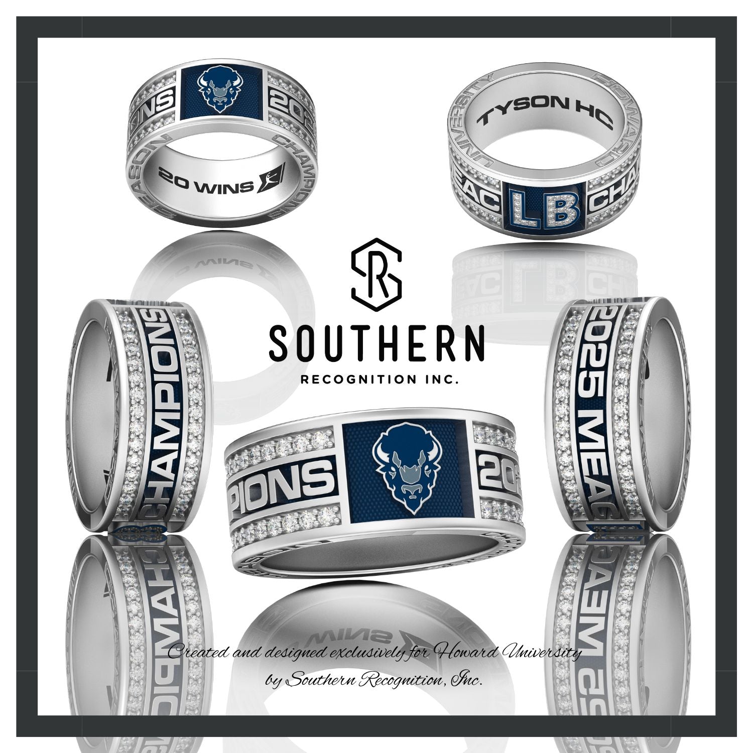 Howard University Softball 2025 - MEAC Season Championship Ring