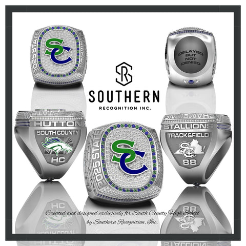 South County 2025 Men's Track & Field State Championship Ring