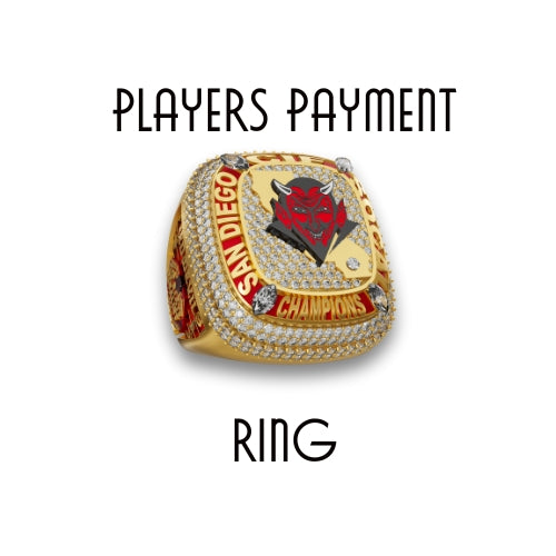 Sweetwater High School - Football Players Ring - Partial Payment