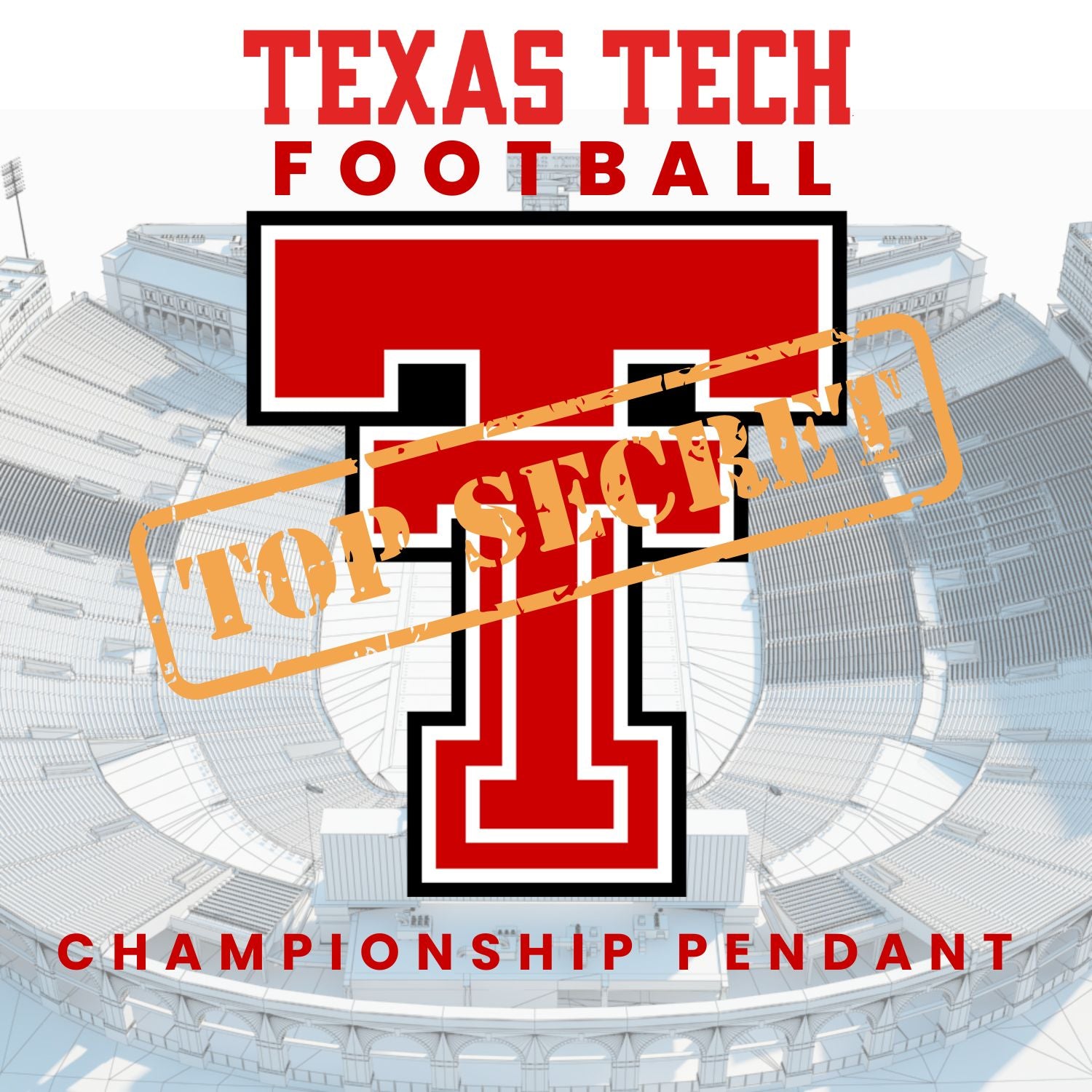 Texas Tech Red Raiders 2025 Football Big 12 Championship PENDANT