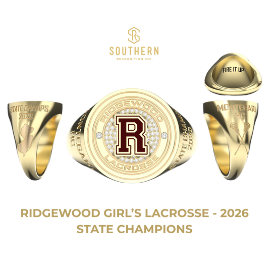 Ridgewood High School - Girl's Lacrosse - 2026 State Champions Ring
