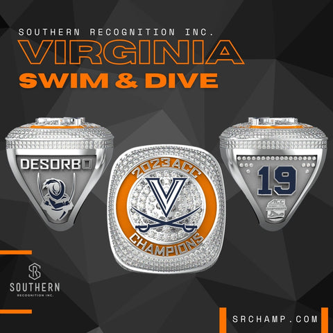 University of Virginia - 2023 Swimming and Diving ACC Championship MEN'S Ring