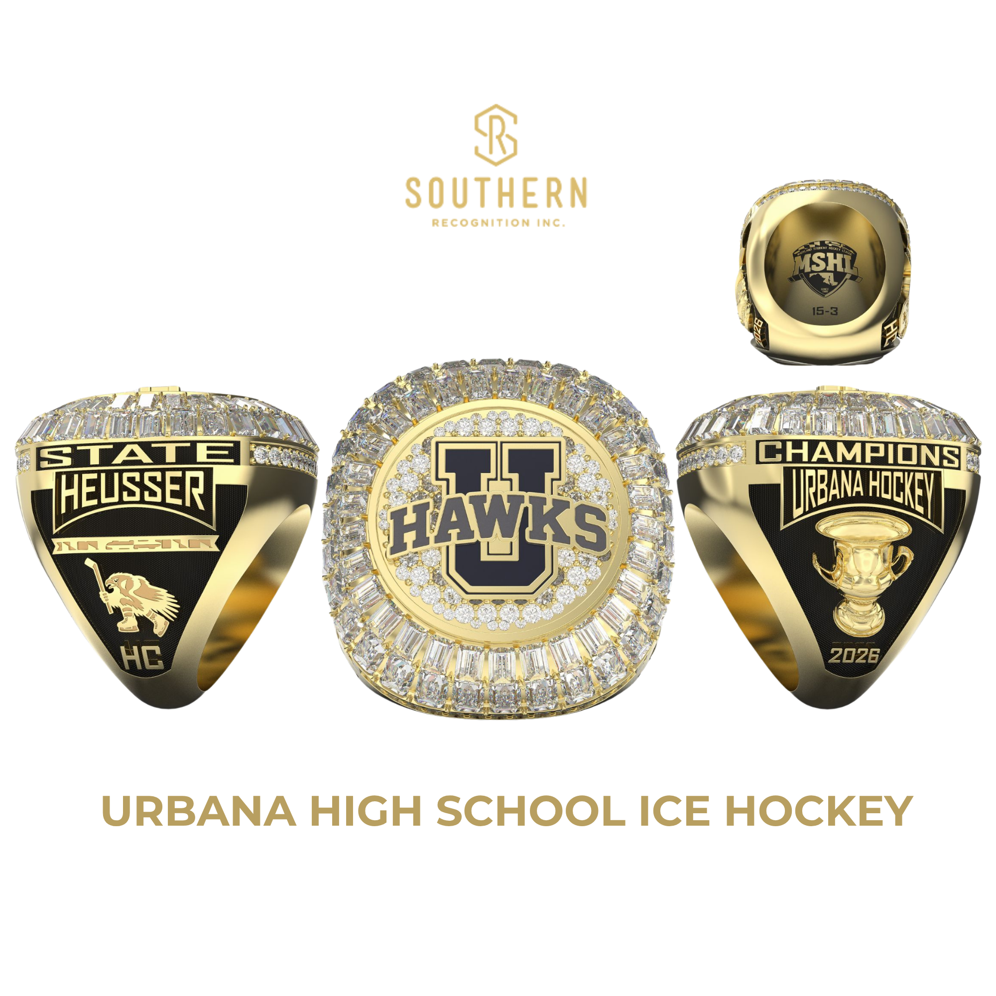 Urbana High School Ice Hockey - 2026 State Champions Ring