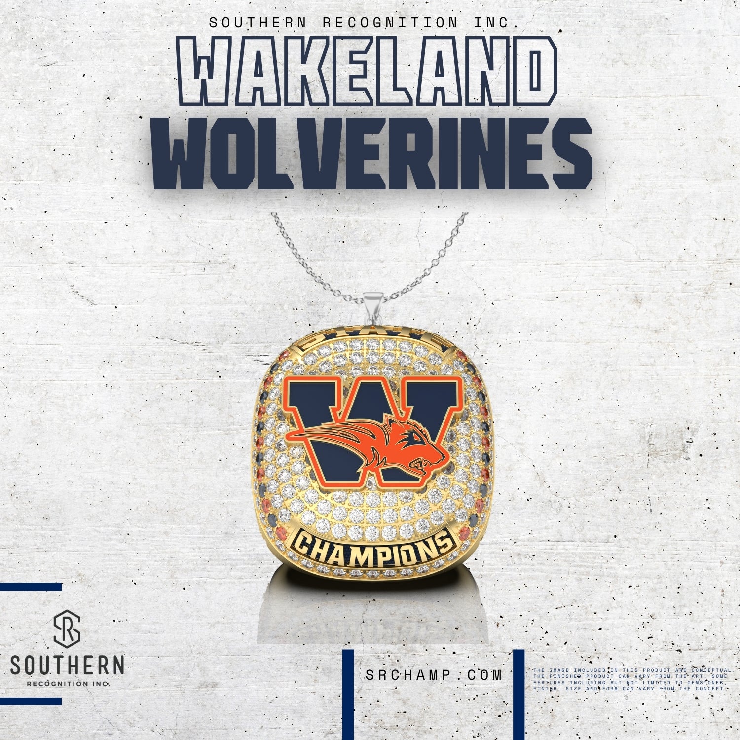 Frisco-Wakeland - 2024 Girls' Volleyball Pendant