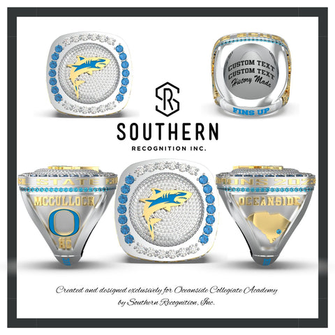 Oceanside Collegiate Academy 2023 Lacrosse State Championship Ring