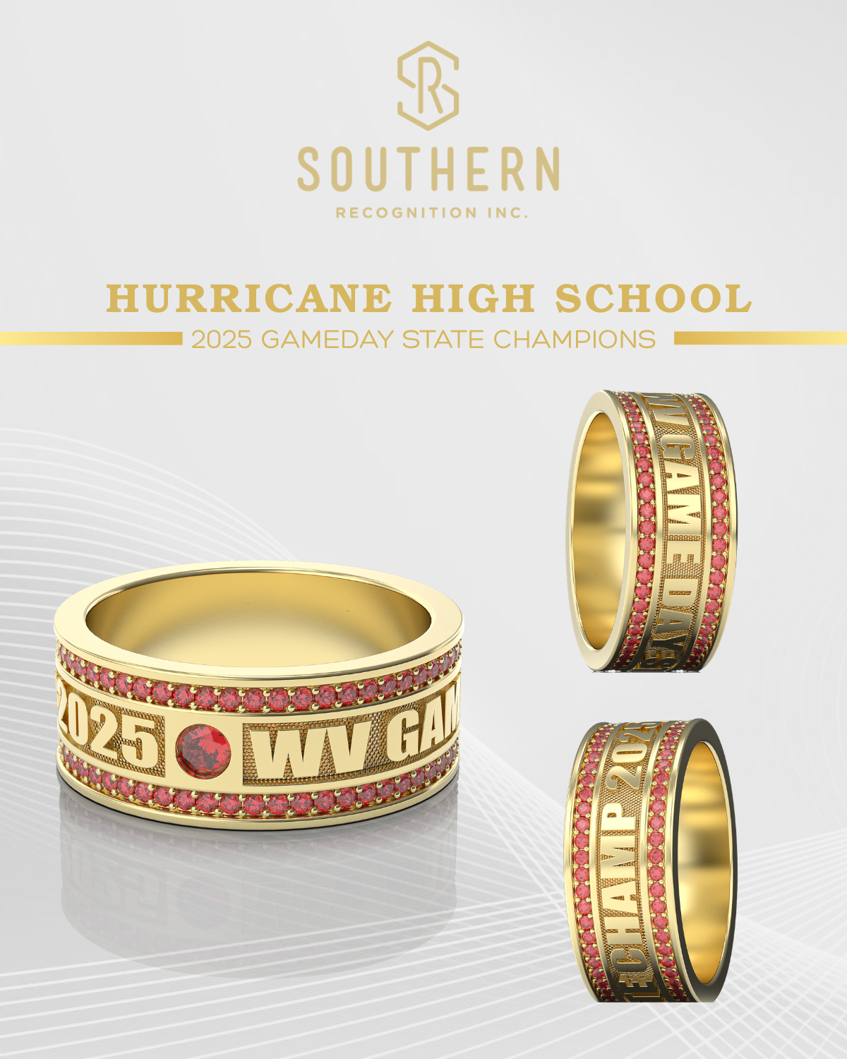 Hurricane High School- 2025 State Championship Ring