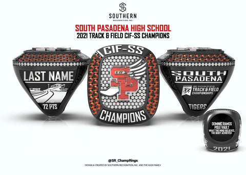 South Pasadena - 2021 Track and Field Championship Ring