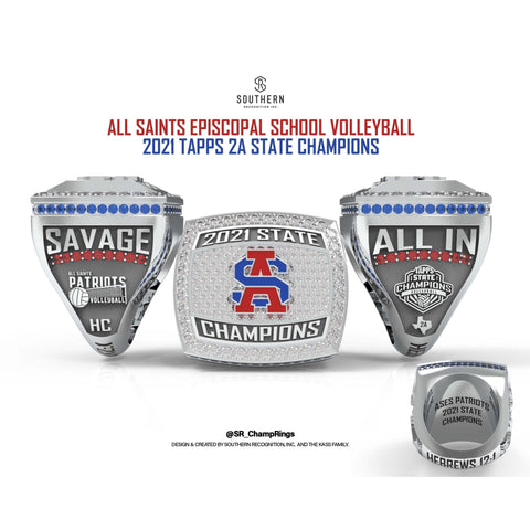 All Saints Episcopal - Volleyball - State Championship Ring 2021