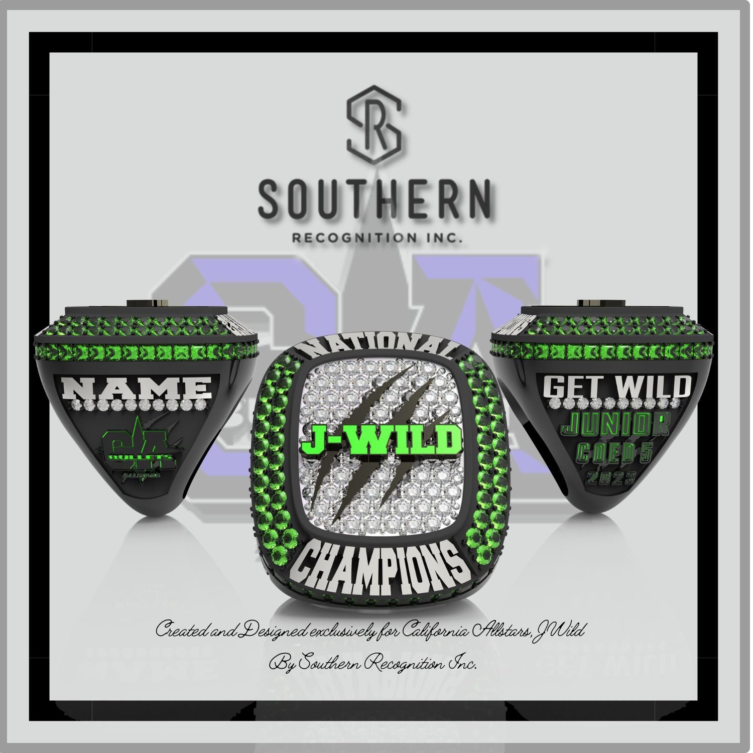 California Allstars JWILD National Championship Ring