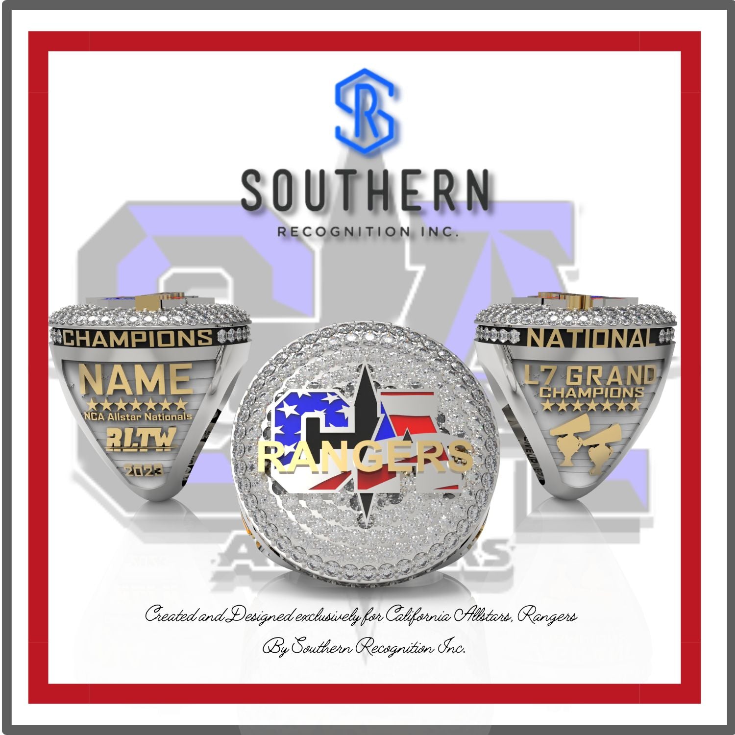 The California Allstars: Rangers- 2023 Championship Ring – Southern ...