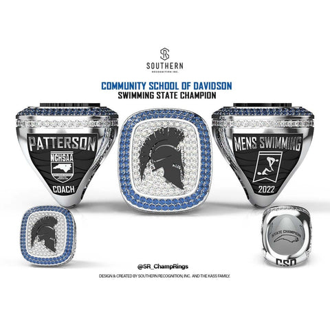 Community School of Davidson - Men's Swimming and Diving - State Championship Ring