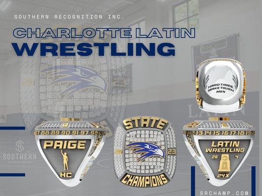 Charlotte Latin Wrestling - State Championship Ring 2023