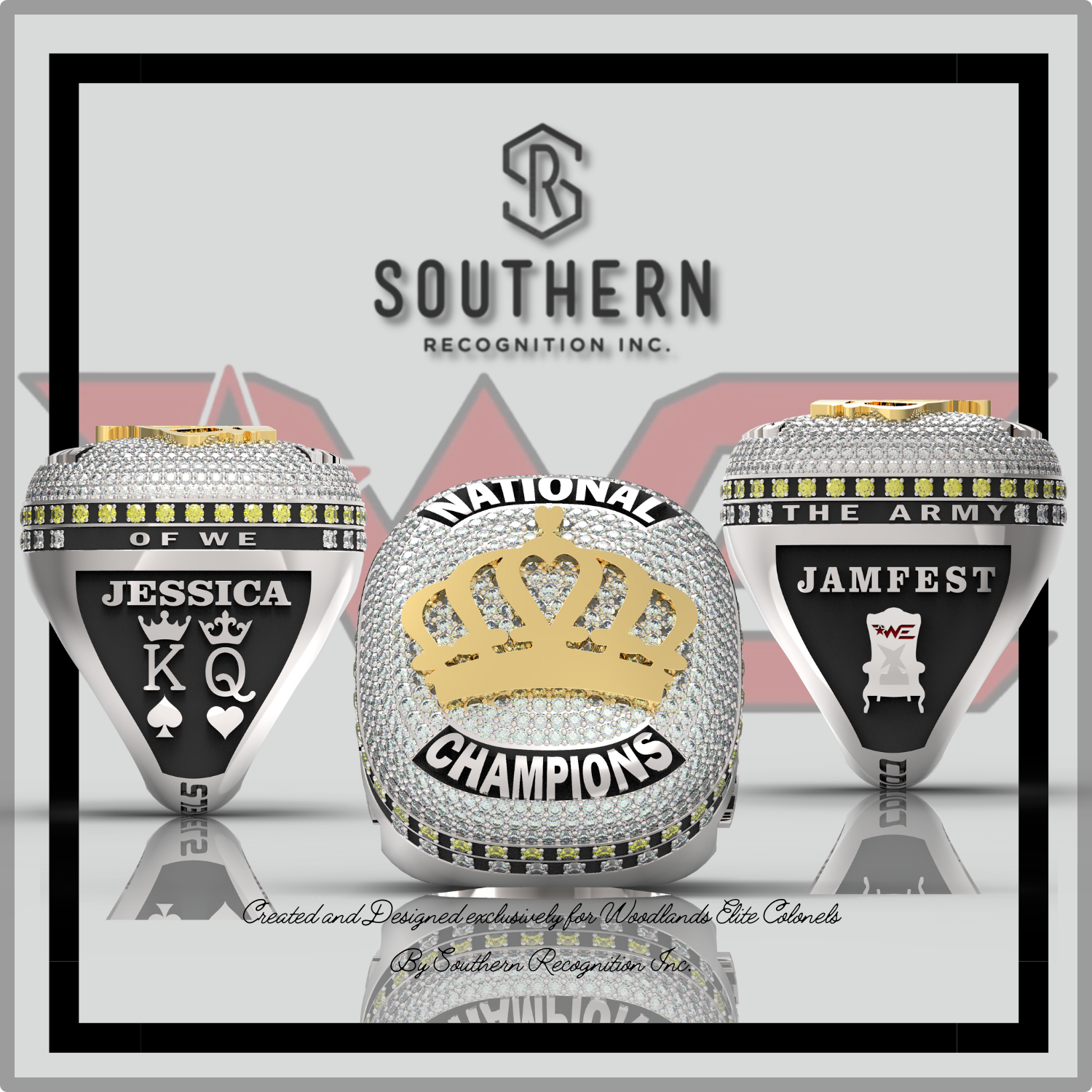 Woodlands Elite -  Colonels - JAMfest 2023 National Championship Ring