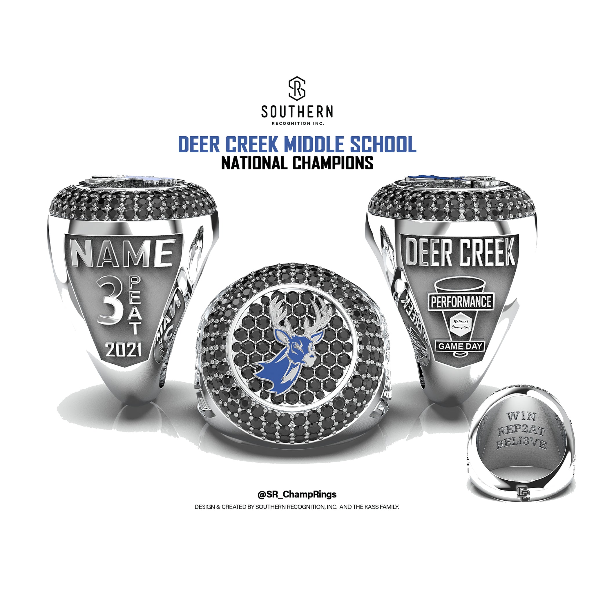 Deer Creek- Cheer - 2021 National Championship Ring