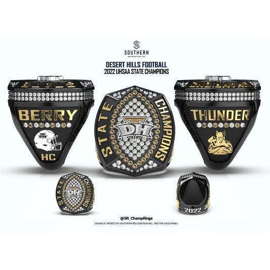 Desert Hills - 2022 Football State Championship Ring
