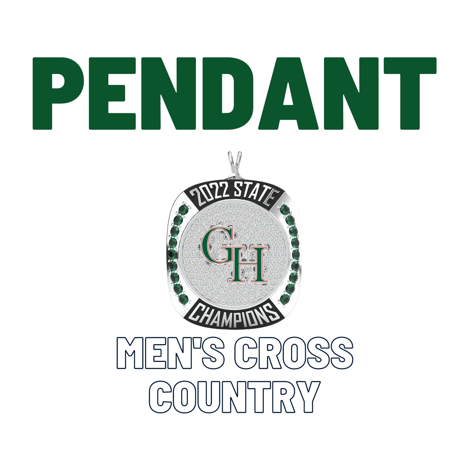 Green Hope Men's Cross Crountry  - 2022 Pendant
