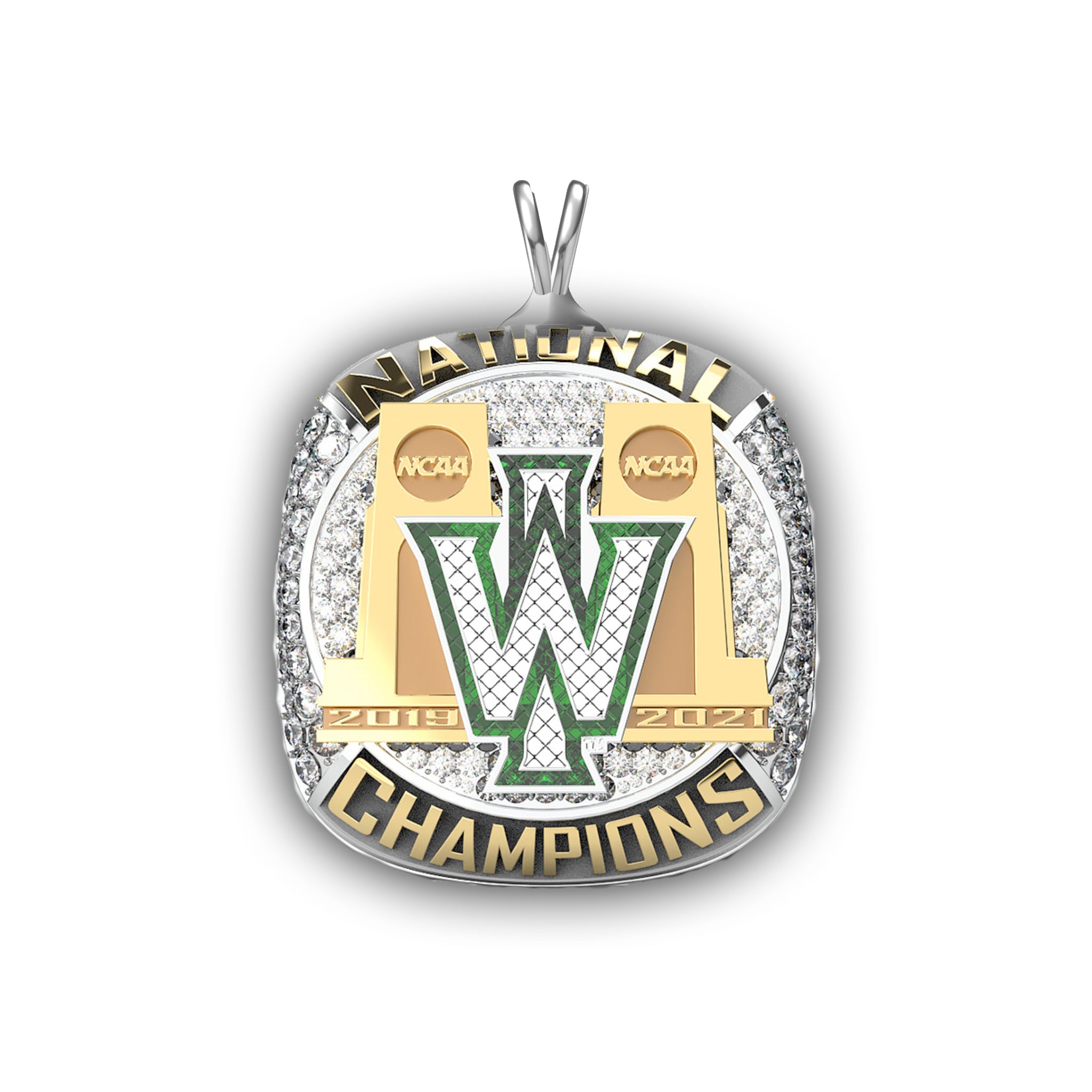 Illinois Wesleyan University - 2021 Golf National Championship Pendant