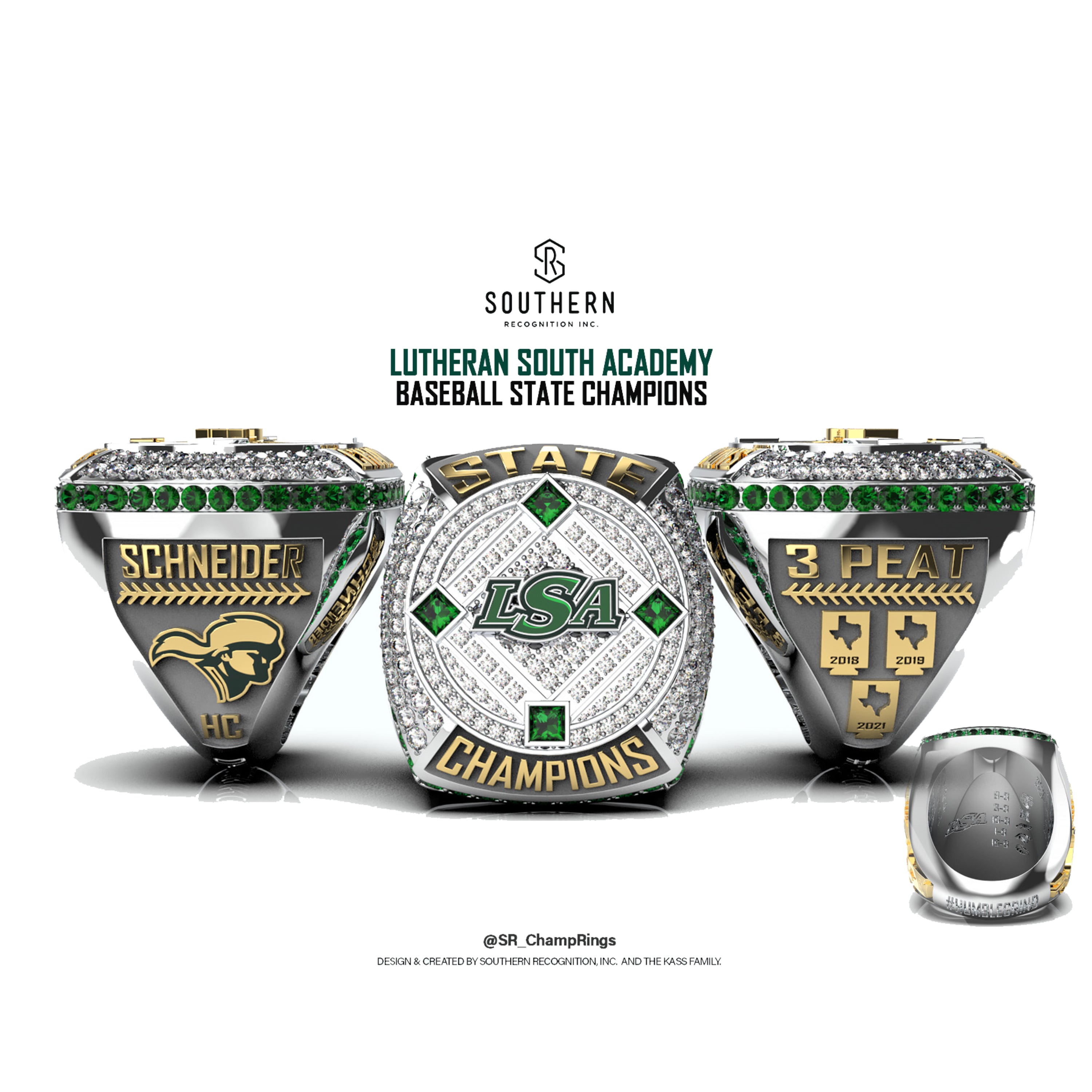 Lutheran South Academy - 2021 Baseball State Championship Ring