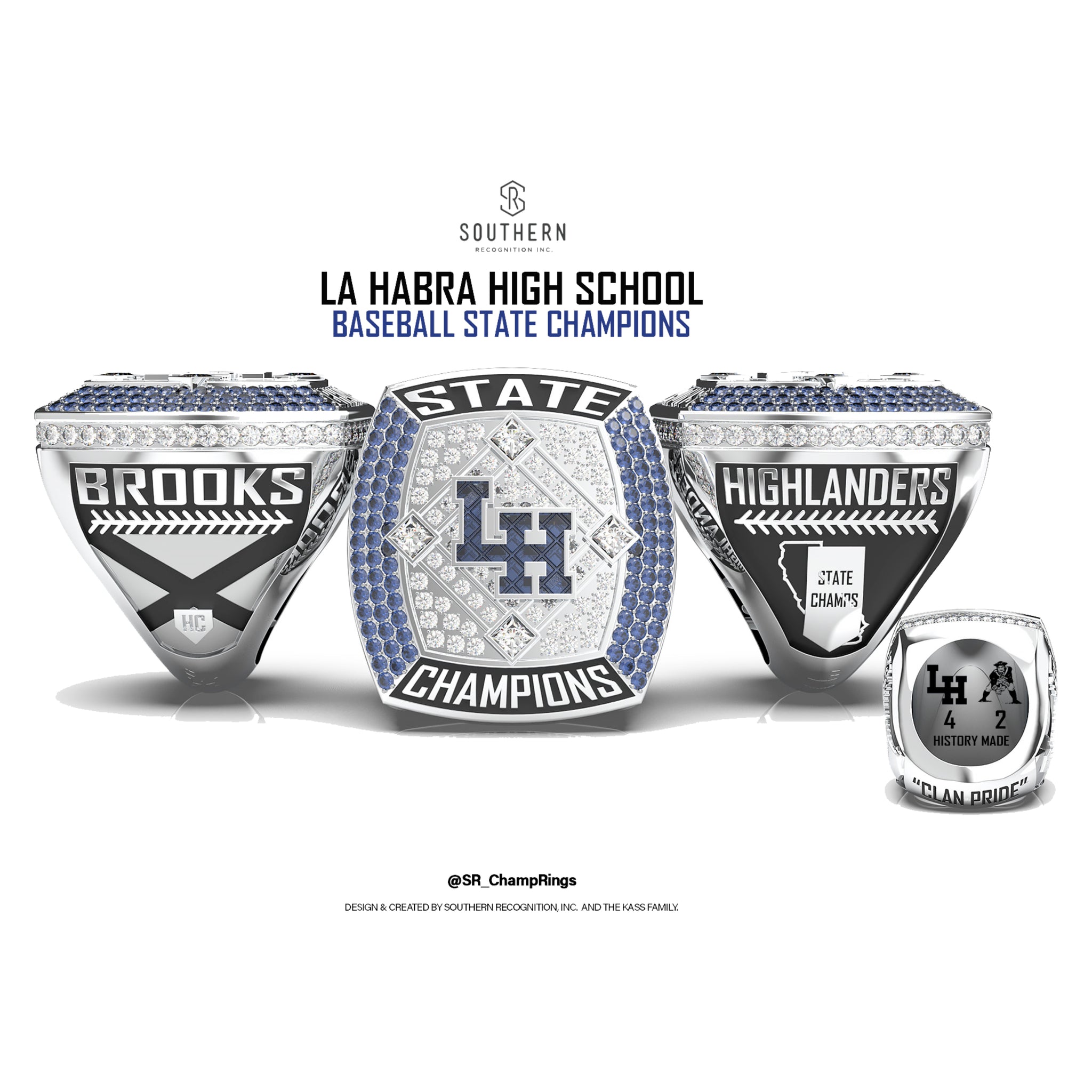 La Habra - 2021 Baseball State Championship Ring