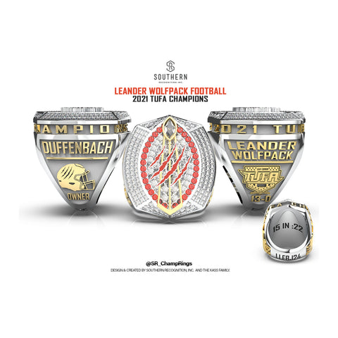 Leander Wolfpack - 2021 Football Championship Ring