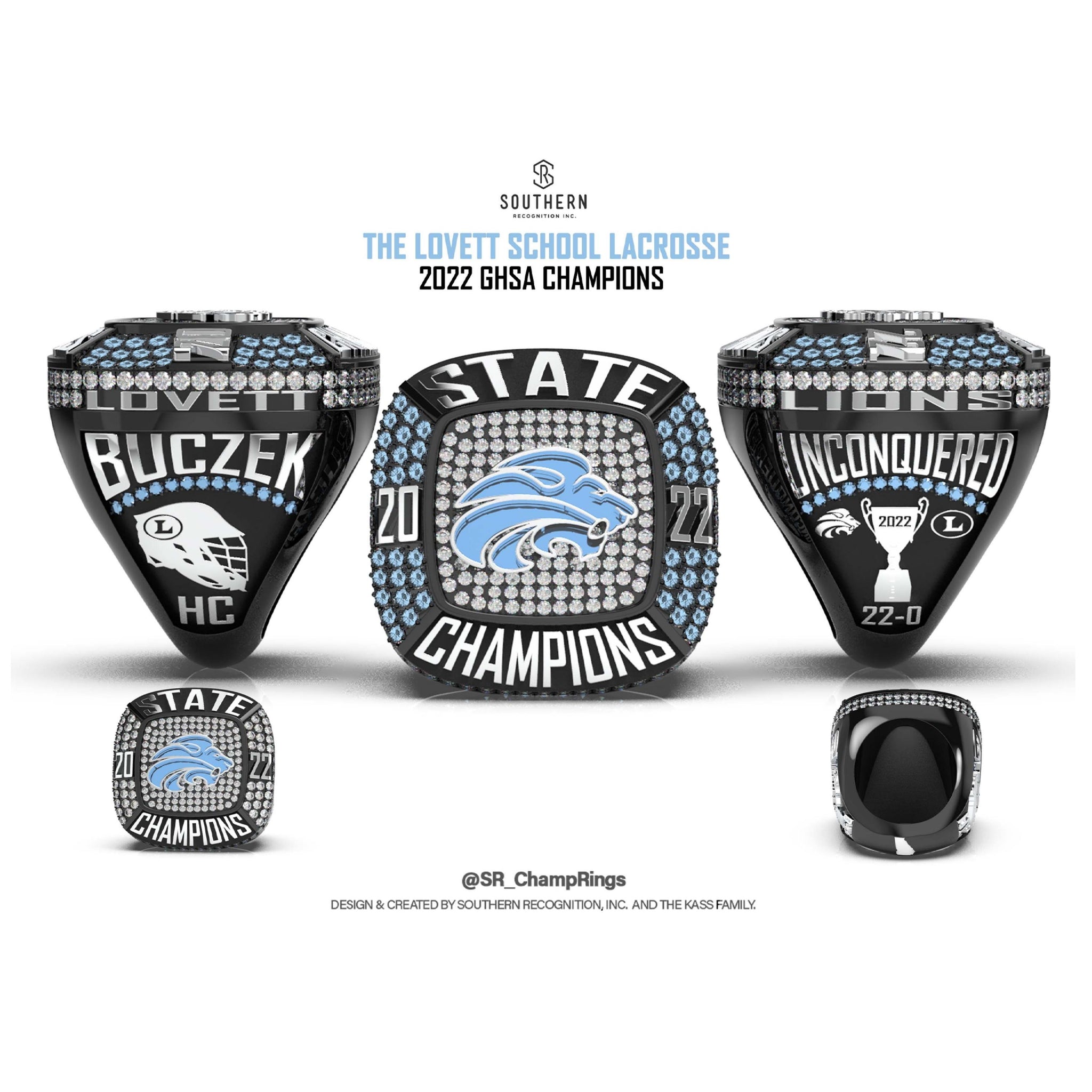 The Lovett School - LAX - State Championship Ring 2022