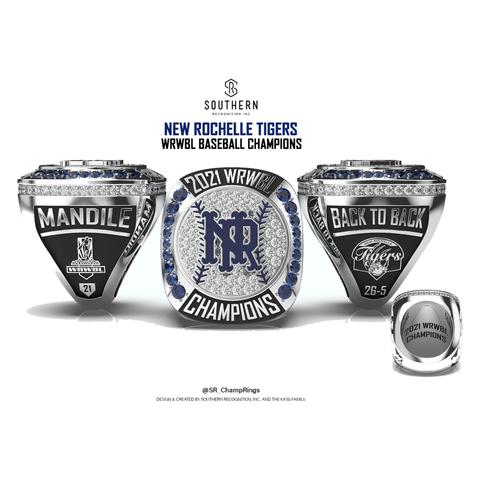 New Rochelle - 2021 Baseball WRWBL Championship Ring