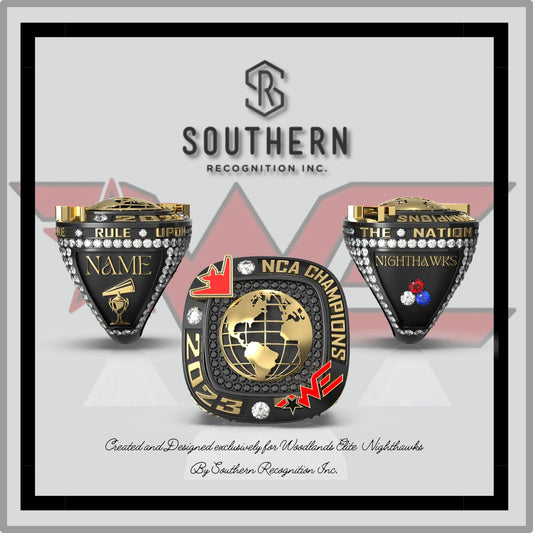 Woodlands Elite Nighthawks 2023 NCA Championship Ring