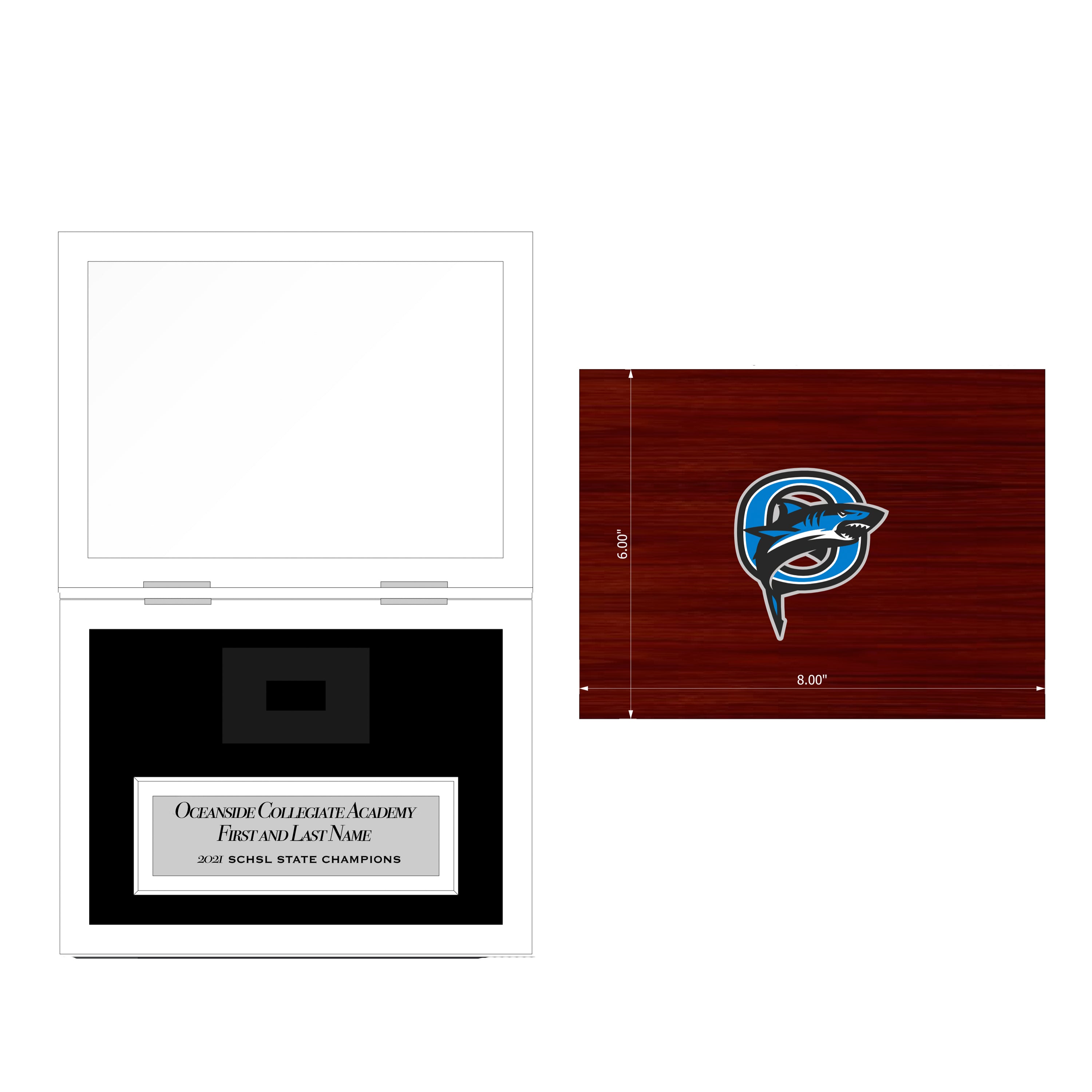 Oceanside Collegiate Academy - Championship Ring Box