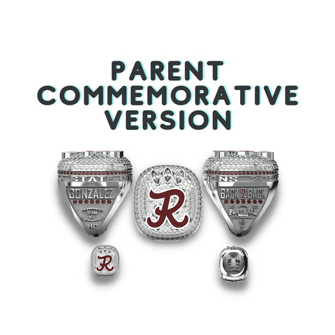 PARENT Commemorative Ring - Rigby - 2022 Football State Championship Ring