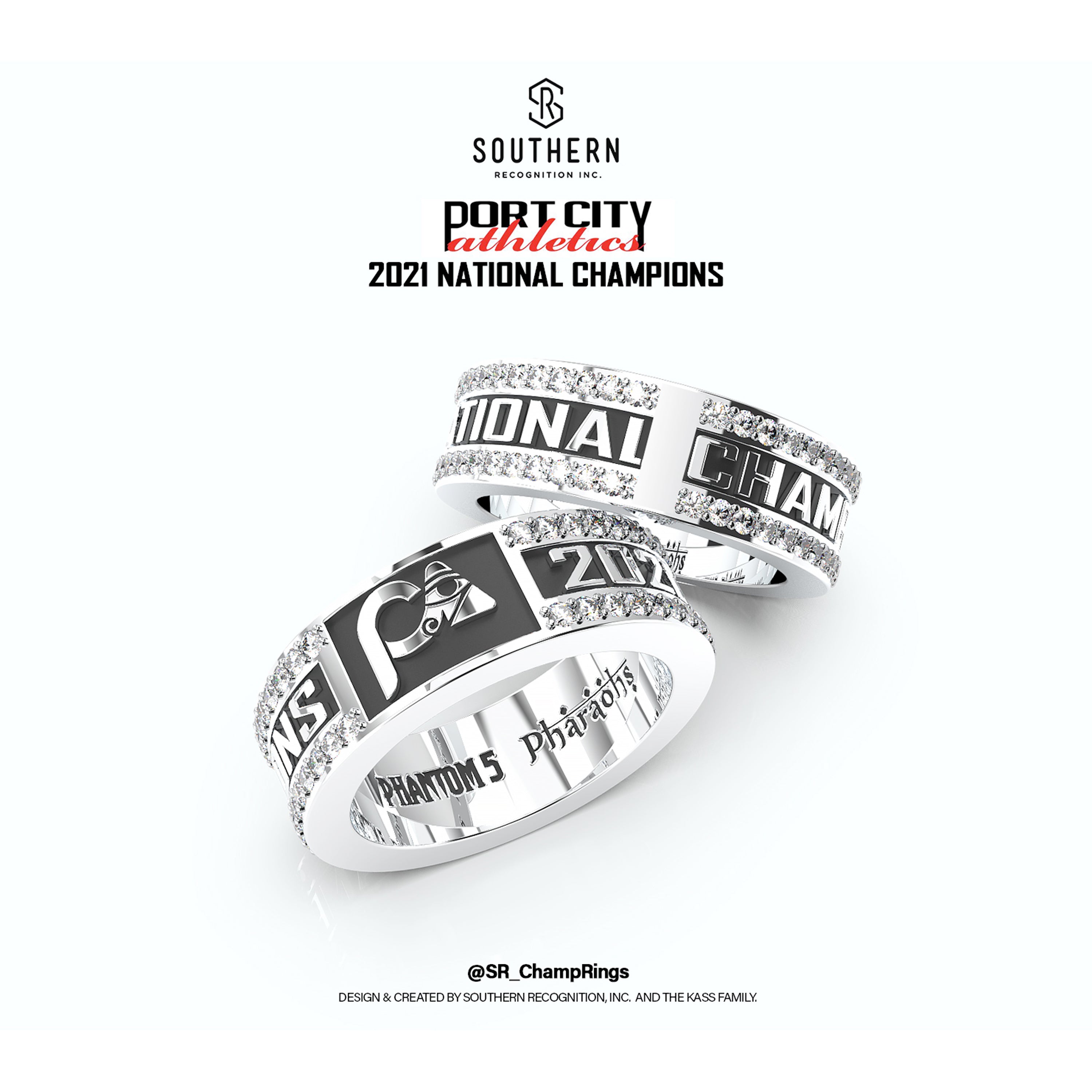 Port City Athletics - Pharaohs - 2021 National Championship Ring