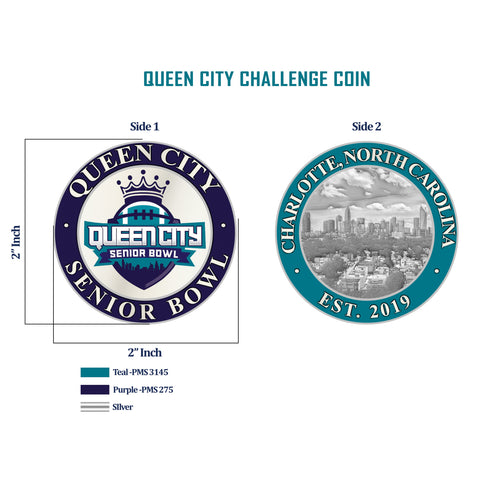 Queen City Senior Bowl - Championship Challenge Coin
