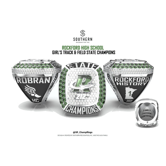 Rockford High School - 2021 Women's Track and Field Championship Ring