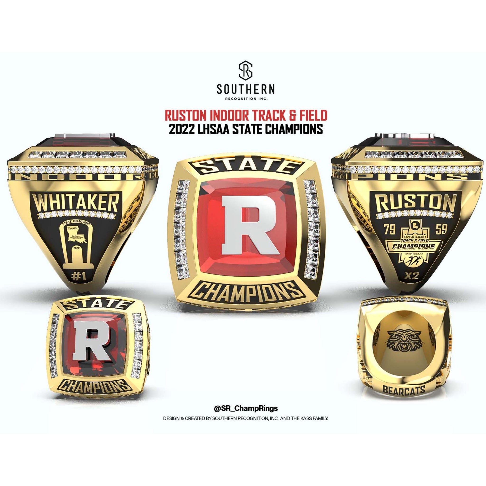 Ruston High School 2022 Track And Field State Championship Ring ruston-high-school-2022-track-and-field-state-championship-ring