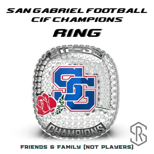San Gabriel 2022 CIF Championship Ring (Friends & Family - Not Players)