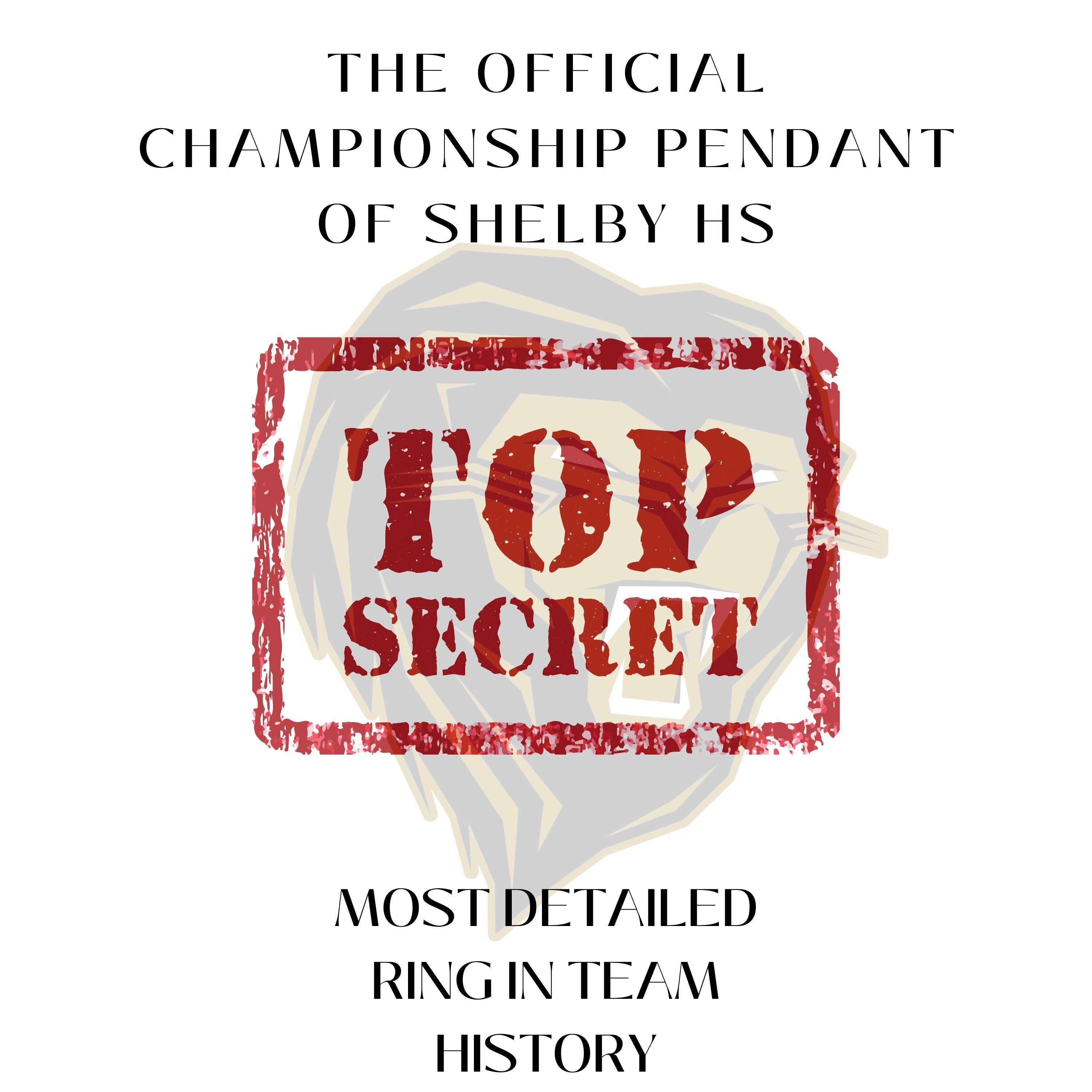 Shelby High School - State Championship Football Pendant