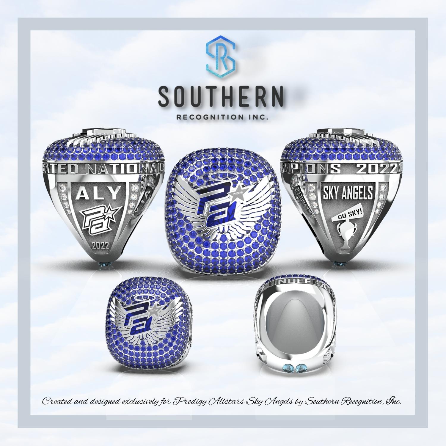 Prodigy Fire Rings Prodigy Allstars - Sky Angels - 2022 National Championship Ring ...