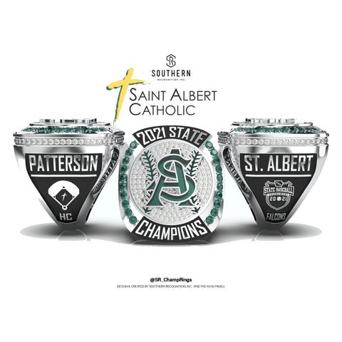 Saint Albert Catholic - 2021 Baseball State Championship Ring
