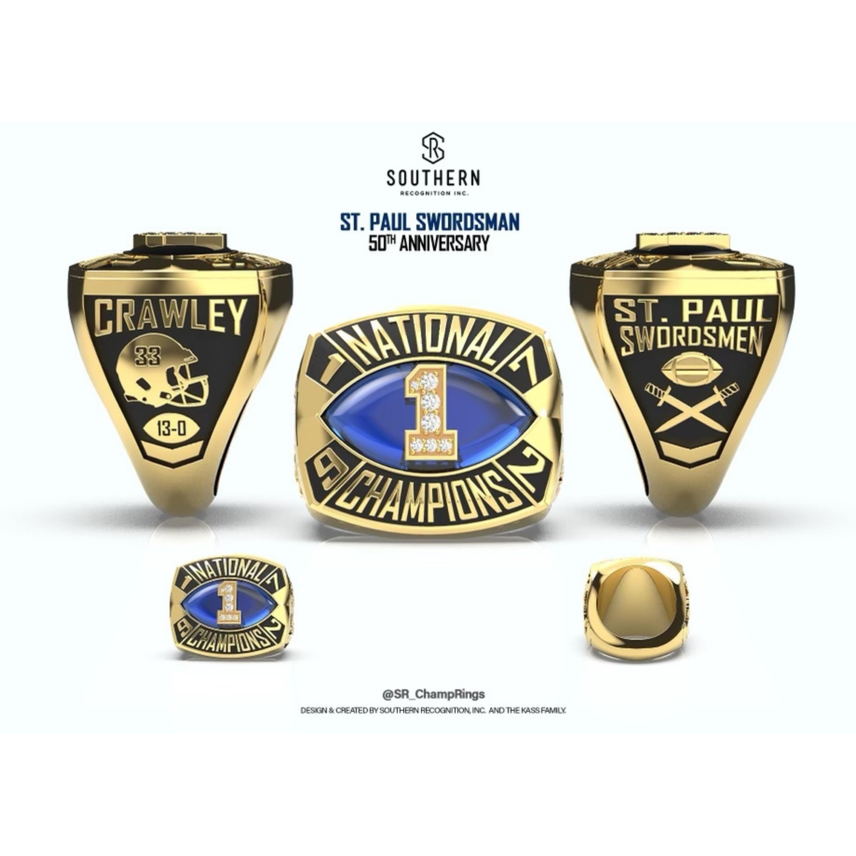 St.Paul High School - Legacy Championship Ring - 1972