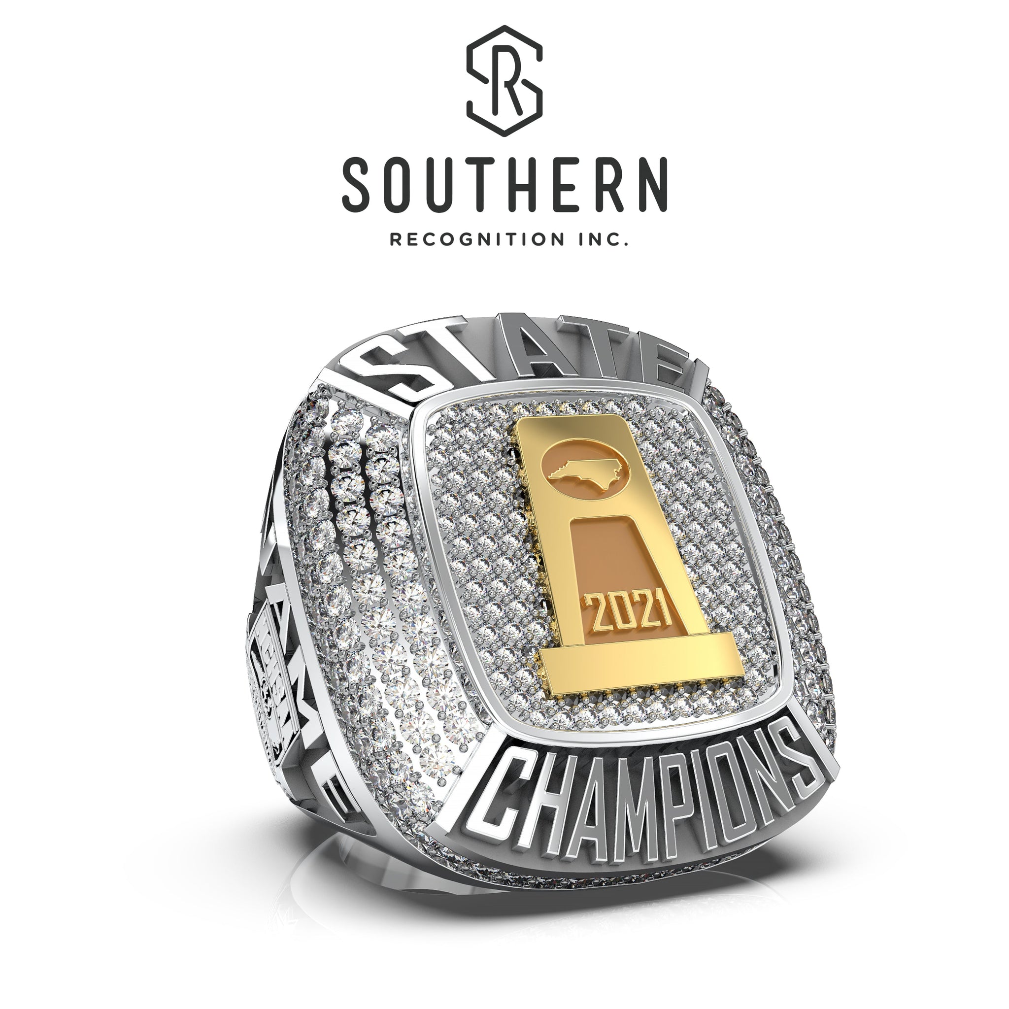 Seks tårn blandt NCHSAA - Individual State Championship Ring – Southern Recognition, Inc.