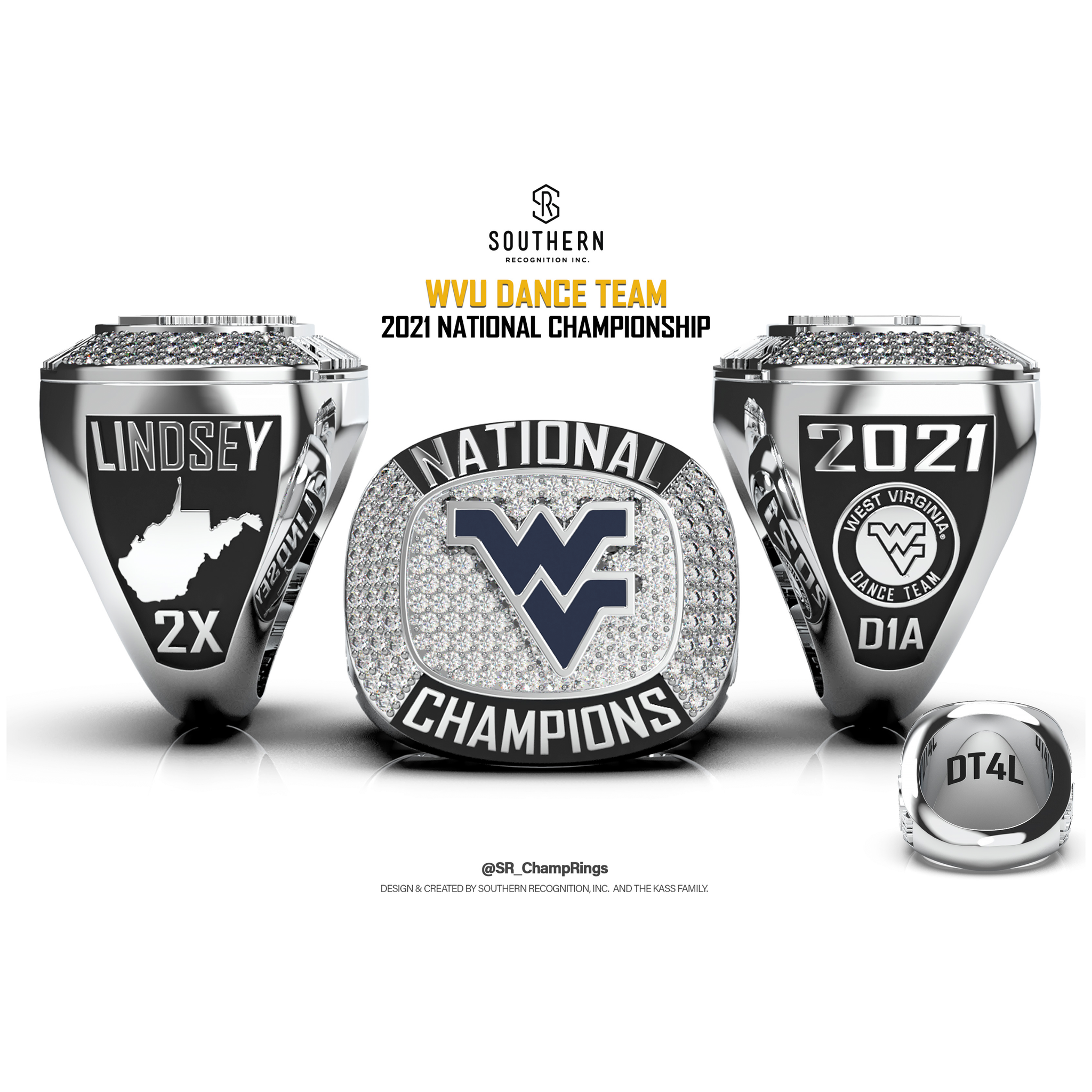 West Virginia University - 2021 National Championship Ring