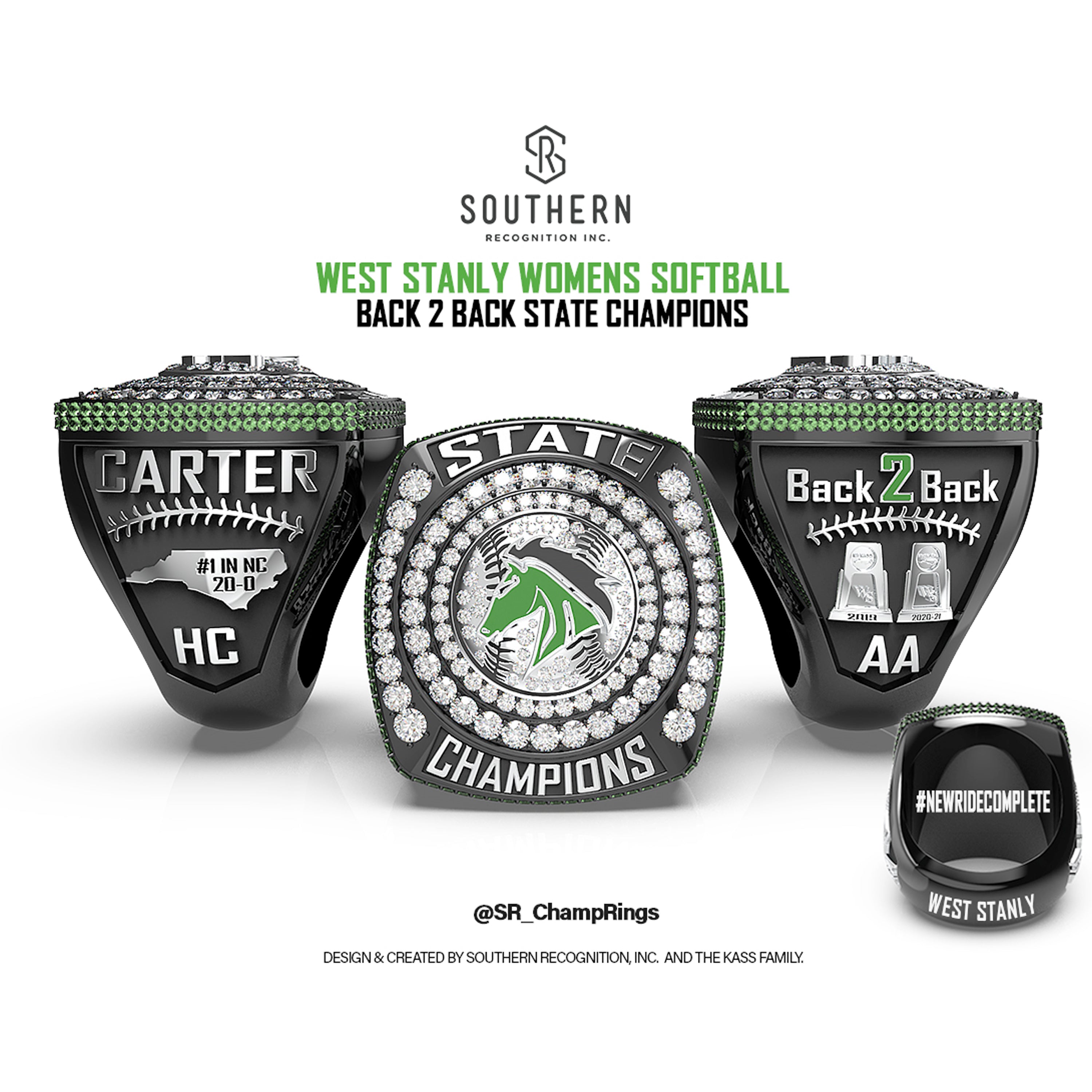 softball championship rings