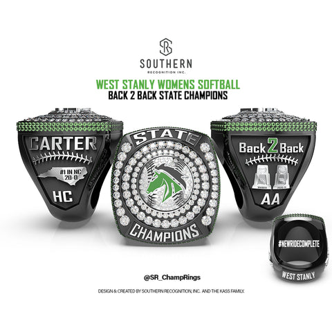 West Stanly - Softball Championship Ring - 2021