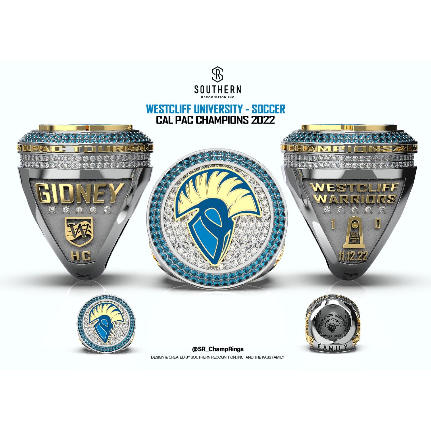 Cal Pac Westcliff University Women's CAL PAC - 2022 Championship Ring ...