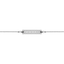 Load image into Gallery viewer, Roman Numeral - MMXXII - Engraved Bar Bracelet

